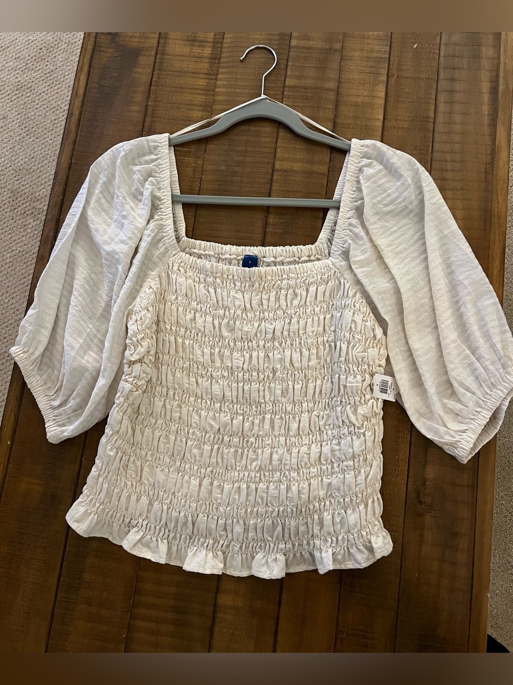 NWT Old Navy Cream Blouse size S